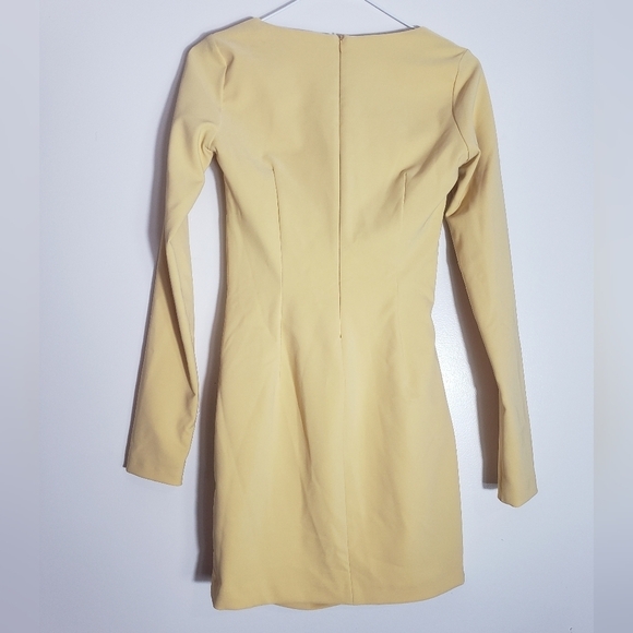 413- ZARA Women’s Long Sleeve Ruched Mini Dress – Size XS – NWT - Picture 4 of 13